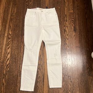 NWT Francescas Harper High Rise White Skinny Jeans